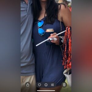 Bella Dahl Navy Romper